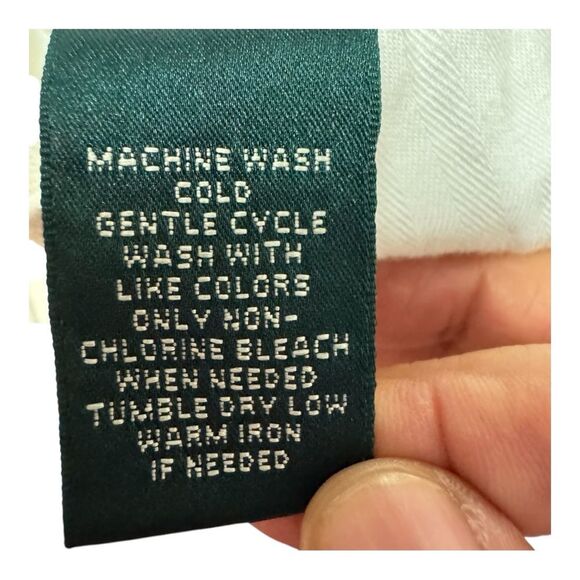 Lauren Ralph lauren White Linen Blend Preppy Summer Shorts Size 14 - Picture 4 of 8